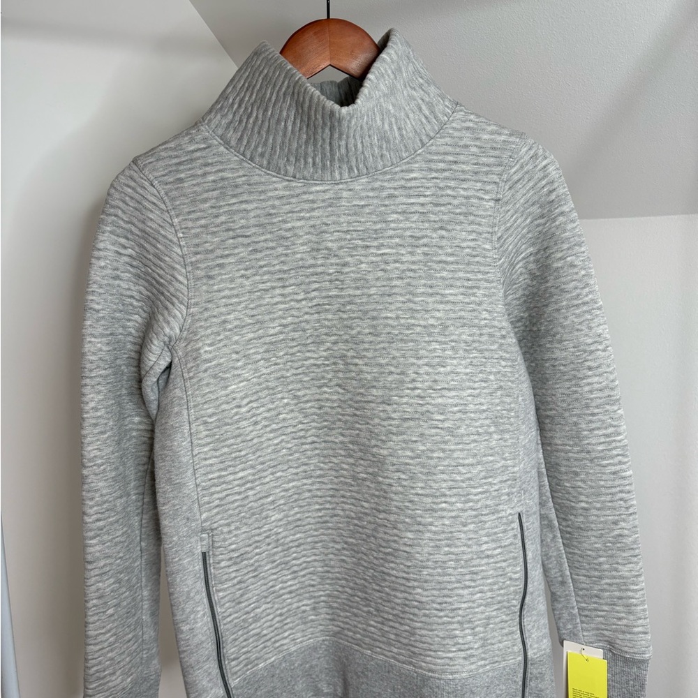 All in Motion Women's Light Gray Turtleneck Jacket